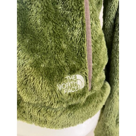 North Face Women's Kiri Hoodie Pullover in green monkey fleece Sz Small - Picture 3 of 8